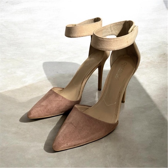 🛍️SALE🛍️ Charles by Charles David Pointer Neutral/Pink
Colorblock Stiletto Heels - Picture 2 of 11